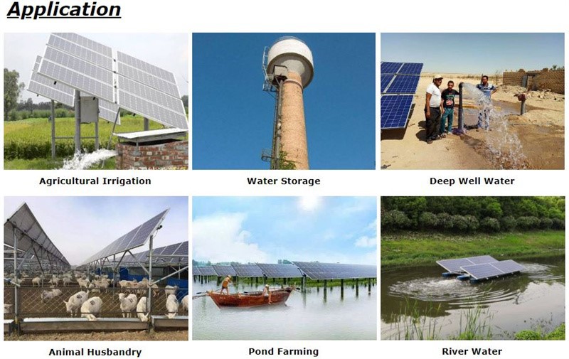 DC Powered submersible well pump series application